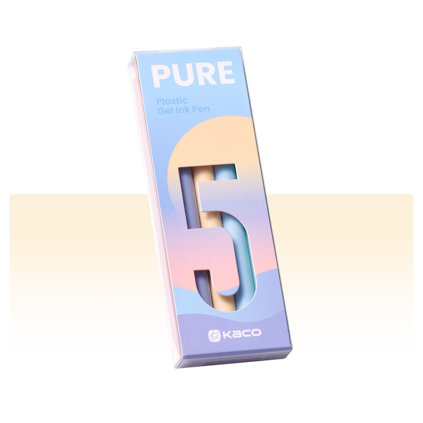 KaCo PURE Gel Ink Pens Sunrise Impression Series 5 Pieces Gel Pens 0.5mm Fine Point 5 Assorted Ink Colors