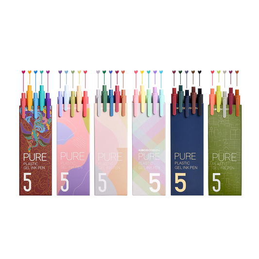 Kaco Gel Pens 30 Assorted Color Ink 0.5mm Fine Point, Cute Stationery Journaling Note Taking Pens Retractable Office Supplies